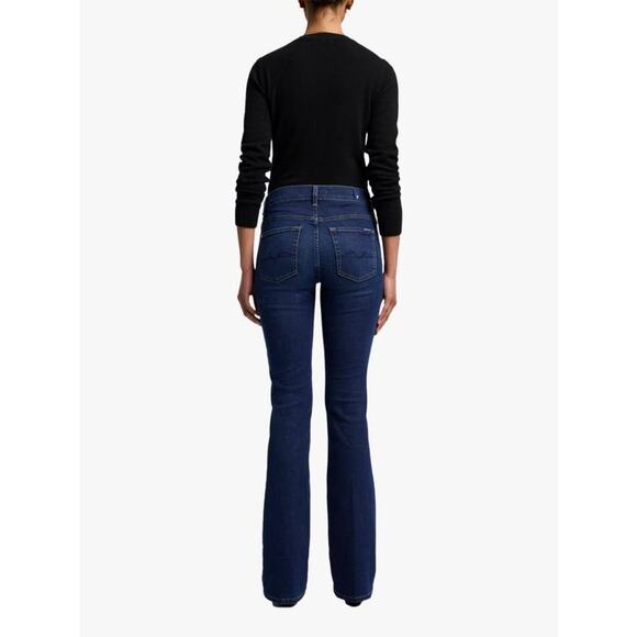 7 For All Mankind Women's Bootcut B(Air) Jeans In Rinsed Indigo Size 28 NWT - Picture 2 of 12